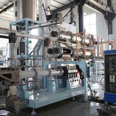 120kg / H 22KW خط إنتاج أغذية الحيوانات الأليفة الجافة الكلب علاج الطارد 3mm