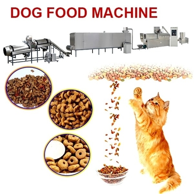 0.6mm 34KW Cat Dog Food خط 12.5 * 0.6 * 0.8m سرعة عالية