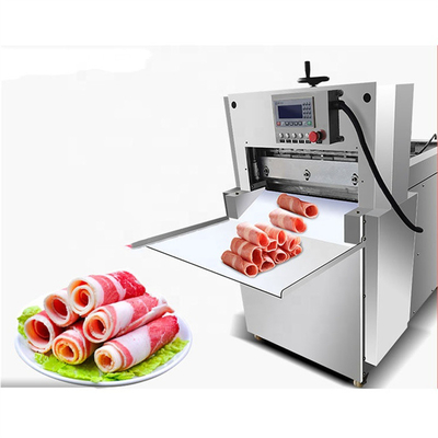 ناقص 18C الصناعية آلة تقطيع اللحم الأوتوماتيكية الكاملة 0.1 * 5 مم 0.6 طن / ساعة
