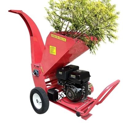 معالج الحطب 6.5HP ماكينة تقطيع وتقطيع الأخشاب بالبنزين