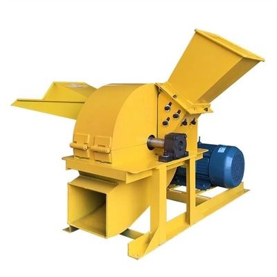 0.7t / H نشارة الخشب مسحوق ماكينة 11KW آلة كسارة الأعلاف الحيوانية