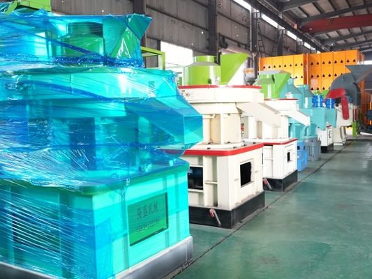 التجارية الزراعية 2-12mm الخشب بيليه ماكينة مع محرك ديزل