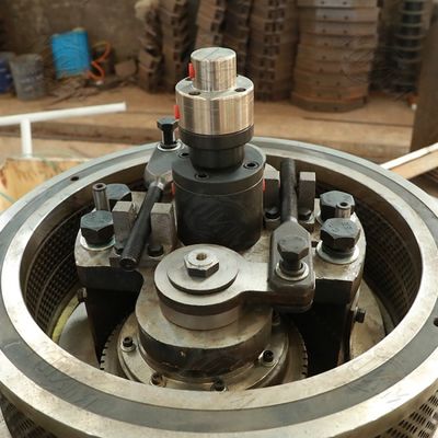 آلة الكريات الخشبية من خشب الأوكالبتوس بالوقود ذات الحلقة العمودية 3t / H.