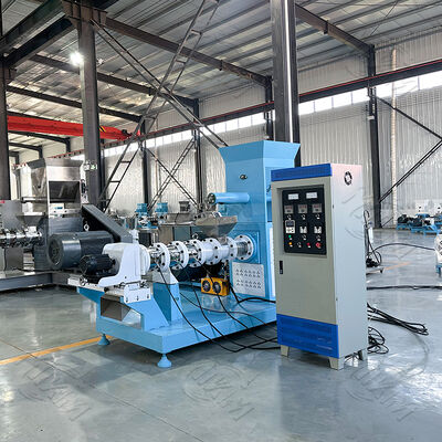 Stainless Steel Fish Feed Extruder Machine with 100-2000 kg/h Capacity and Automatic Feeding for Pet Food Pellet Making