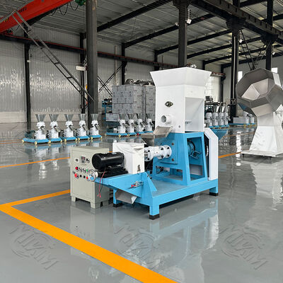 Stainless Steel Fish Feed Pellet Machine with 100-2000 kg/h Capacity and Automatic Feeding for Pet Food Extrusion