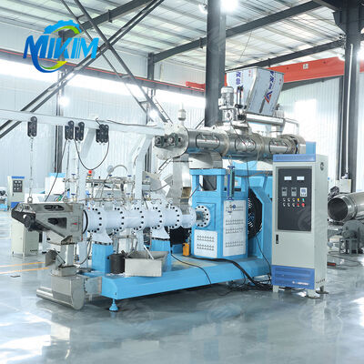China Factory MIKIM Large Capacity Twin Screw floating fish feed extruder  Wet Cat food machine Wet pet food machine