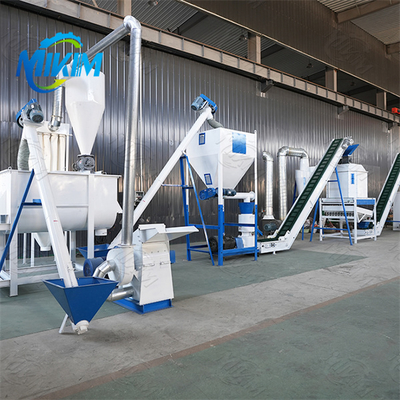 خط إنتاج أغذية الدواجن 200-1000kg/h