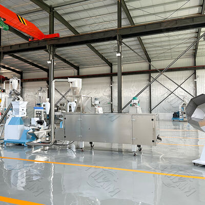 آلة بثق علف الروبيان الأوتوماتيكية ذات المسمار الواحد للطعام الرطب والجاف للحيوانات الأليفة والروبيان