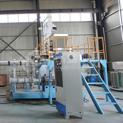 آلة تغذية أسماك الحيوانات الأليفة 2 طن 1 مم، آلة بثق طعام الكلاب ببرغي مزدوج عائم لتيلابيا