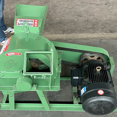 آلة تكسير أغصان شجر الصنوبر العملاقة والقوية بوزن 450 كجم مع قشر جوز الهند وشاشة تكسير نشارة الخشب