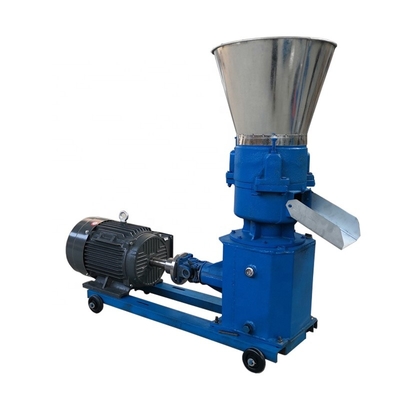 بيليه علف الدواجن الحيوانية الصغيرة الزرقاء آلة المحبب 30kw 1200kg / ساعة