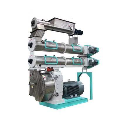 500KG / H التلقائي بيليه ماكينة التحكم PLC العلف بيليه مطحنة